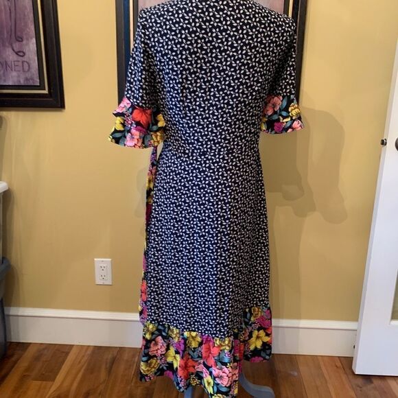 Spense Colourful Wrap Dress sz 10 - Picture 4 of 9